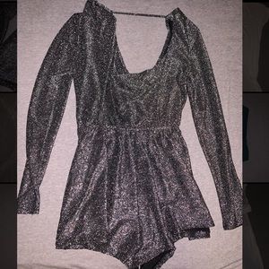 Long Sleeve Sparkly Romper